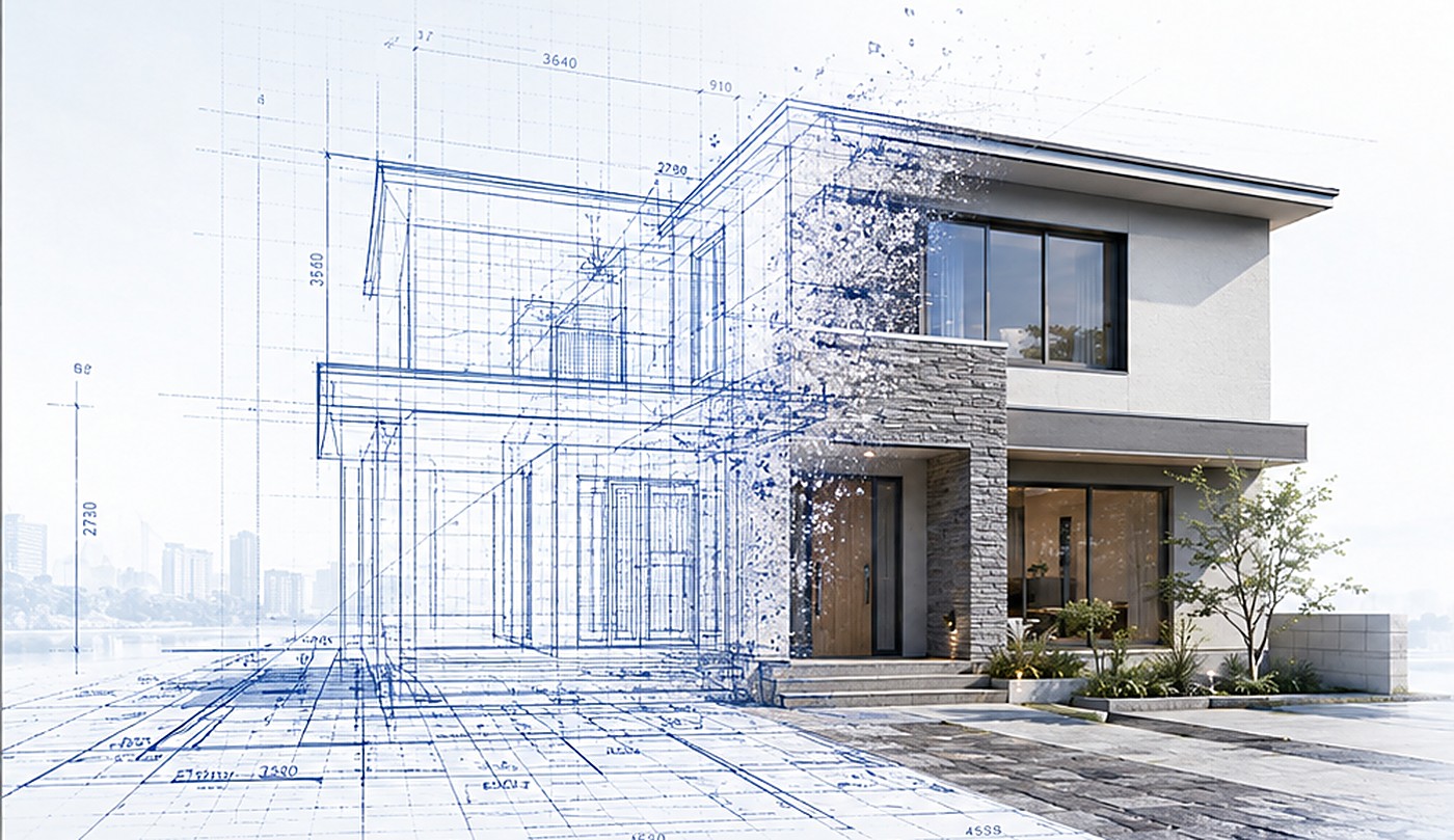 設計図から完成した住まいへ